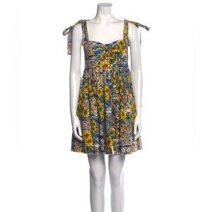Dolce Gabbana majolica print dress in size IT 38